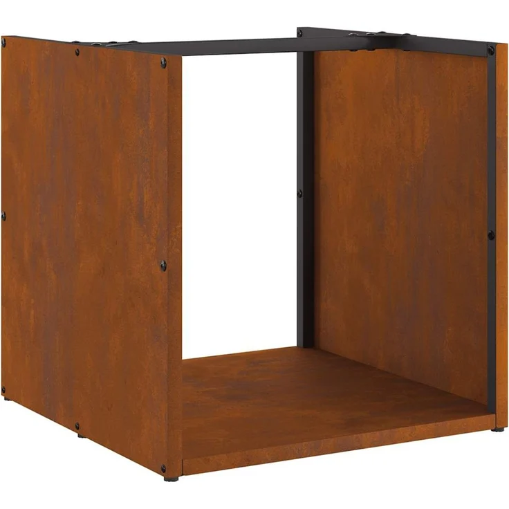 vidaXL Brennholzregal 40x40x40 cm Wetterfester Stahl 864242 – Bild 2