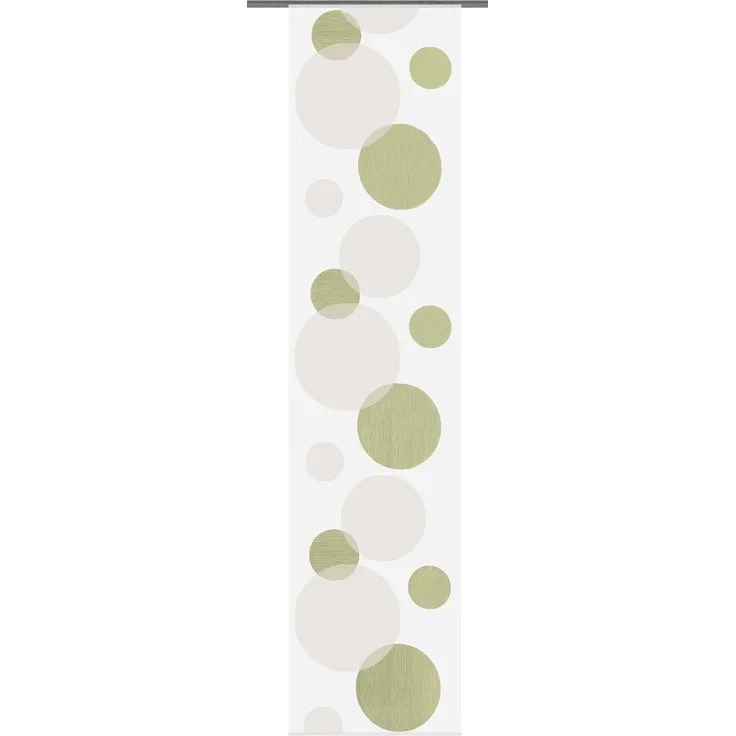 HOME WOHNIDEEN Schiebegardine Tira (1 St), Klettschiene, transparent, Scherli, HxB: 245x60