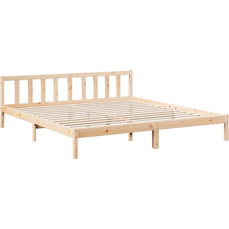 vidaXL Massivholzbett Extra Lang ohne Matratze 180x220 Kiefernholz 852452 – Bild 3