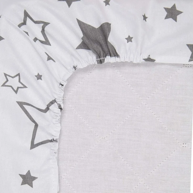 Amilian Spannbettlaken Spannbetttuch für Babybett Kinderbett Baby 100% Baumwolle 120x60 cm, Gummizug: an den Ecken, in vielen Mustern erhältlich – Bild 3