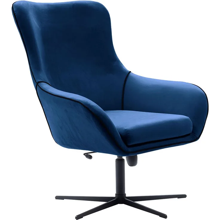 Sessel Elis (Farbe: Velluto 25 + Velluto 25 + Schwarz)