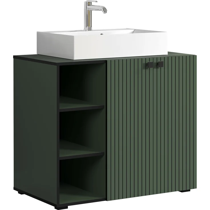 Waschtisch Bliss in grün inklusive Waschbecken 90 cm – Bild 1