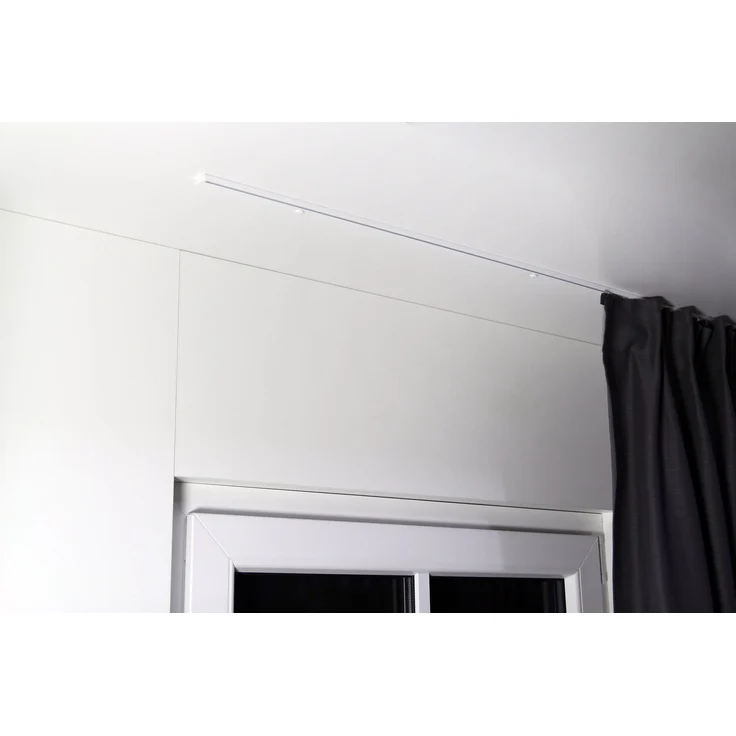 Deco-Raum® Gardinenschiene Minimal | Länge: 430cm | Material: Aluminium | Farbe: Weiß – Bild 4