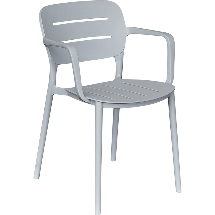 VETI Stapelstuhl, Farbe: grau Gestell: Polypropylen-Kunststoff