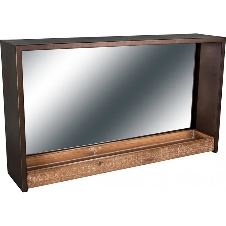 Antic Line Wandspiegel Spiegel aus Metall-Holz SEB17408 70cm