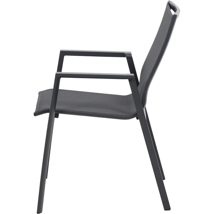 Siena Garden Reno Stapelsessel - Aluminiumgestell & Ranotex®, grau (M21940) – Bild 9