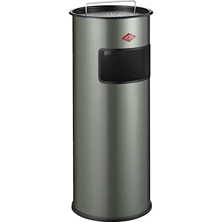 WESCO Standascher 50 in ROT inklusive Abfallvolumen 50 Liter / Mülleimer / Ascher – Bild 5