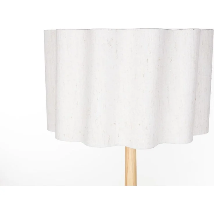 Stehlampe Scallop mit Jute-Lampenschirm, Gummibaumholz von Dutchbone – Bild 6