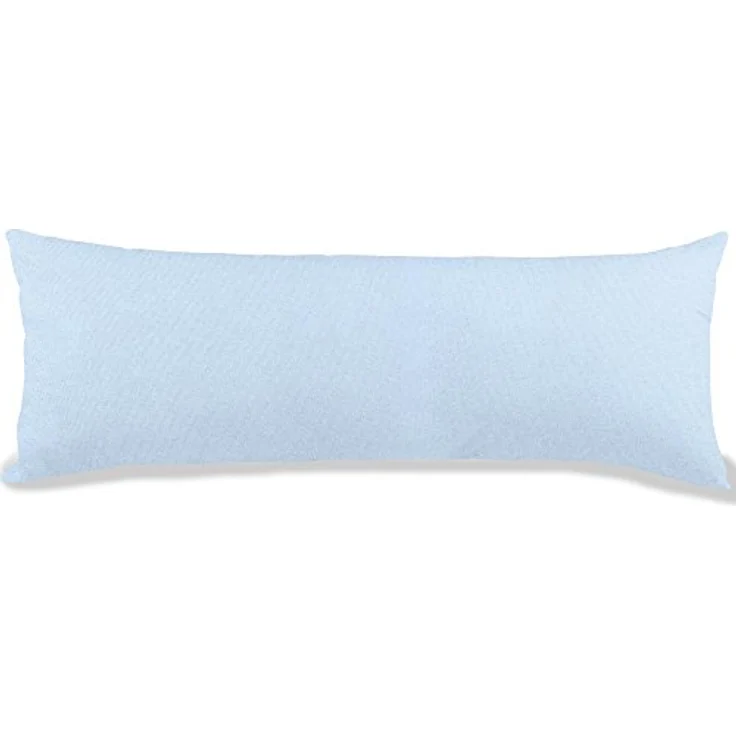 aqua-textil Classic Line Kissenbezug 2er-Set 40x120 cm Aqua blau Baumwolle Seitenschläferkissen Bezug Kissenhülle, Kopfkissenüberzug, Pillowcase, Bettkissen, Kopfkissenbezug, Reißverschluss – Bild 4
