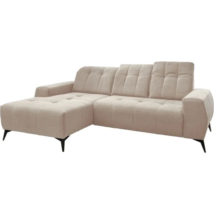 Ecksofa Sano von Benformato - Hochwertiges Cordsofa mit Elektrofunktion und verstellbaren Kopflehnen – Bild 3