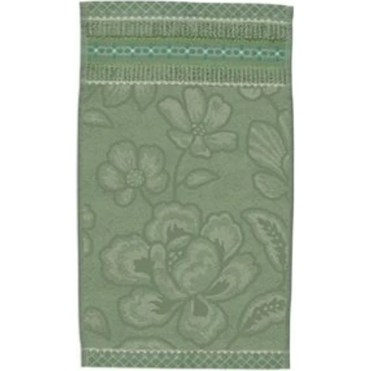 PiP Studio Gästehandtuch Jasmin Jaquard Gästehandtuch green 30x50cm (1 Stück) bh, 100% Baumwolle (325902) – Bild 6