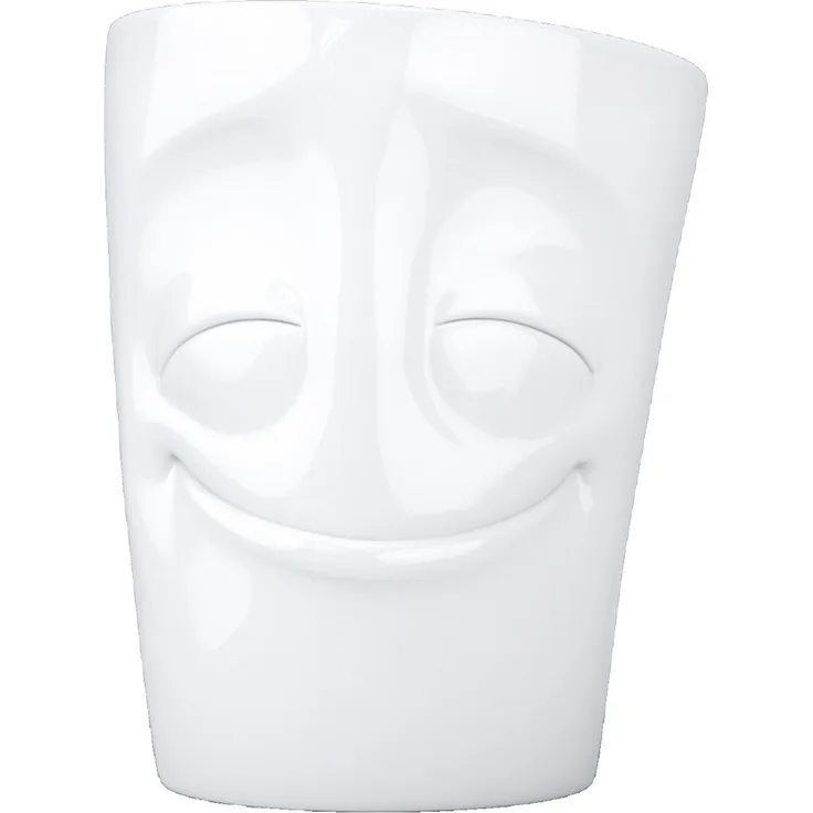 Fiftyeight Products Henkelbecher - vergnügt weiß