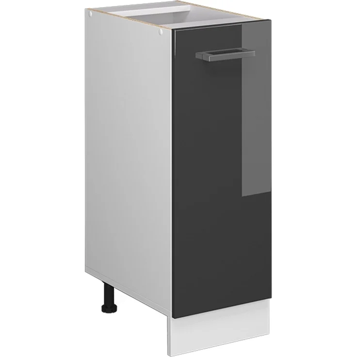Küchenfront R-Line Anthrazit Hochglanz 29.6 x 71.3 cm Möbelfront für den Apothekerunterschrank Vicco – Bild 5