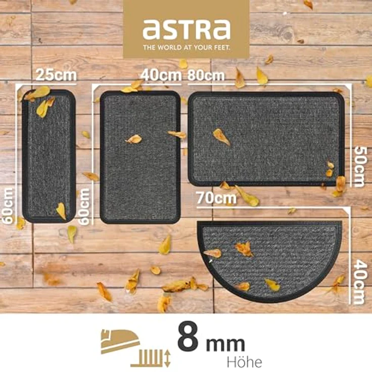 ASTRA Fußmatte Border Star 1, rechteckig, Höhe: 8 mm, Türmatte, Schmutzfangmatte, In -und Outdoor geeignet – Bild 4