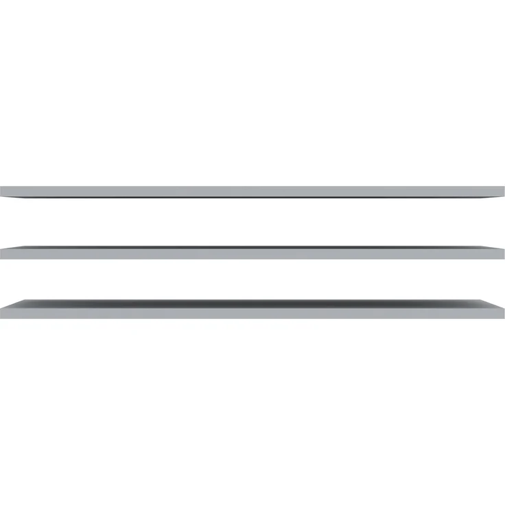 FORTE Extras Robes/Kds Einlegeböden, Holzwerkstoff, Grau, 82,9 x 42 x 1,5 cm – Bild 1