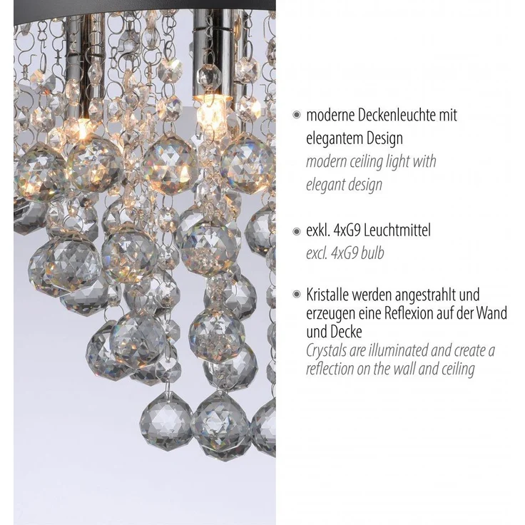 JUST LIGHT 15063-17 KULUNKA Kronleuchter chrom – Bild 7