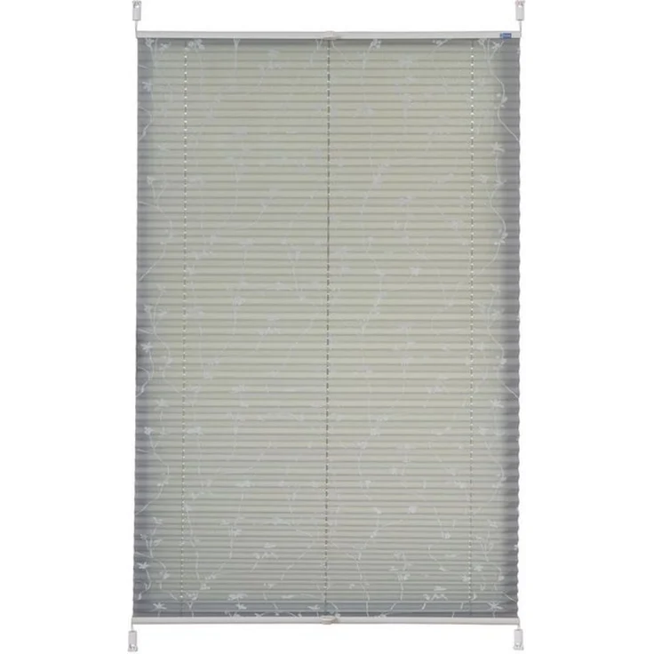 K-Home Klemmfix-Plissee, Elba Bedruckt Grau, 45x130 cm (B x L) Modern – Bild 4