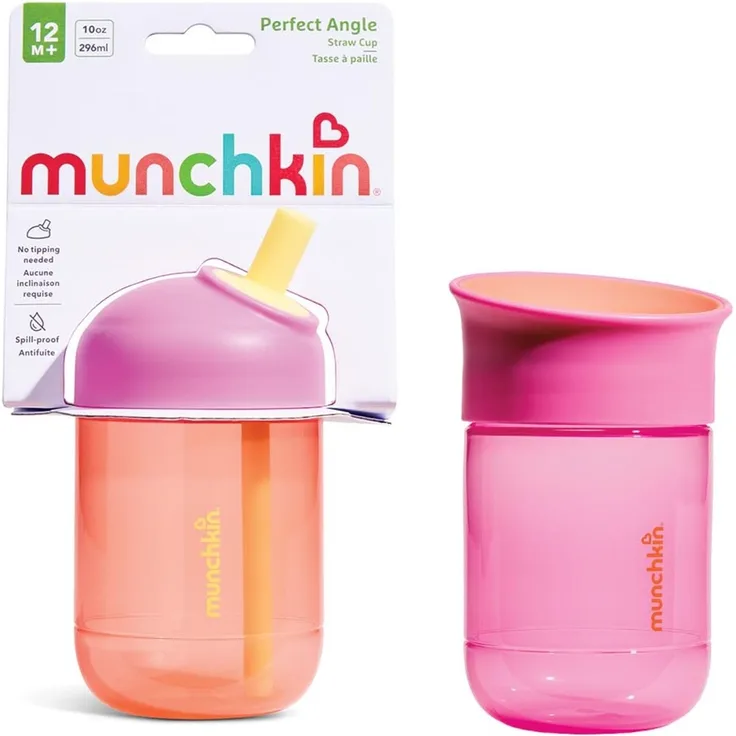 Munchkin Perfect Angle & Miracle 2er Pack | 296 ml | Koralle