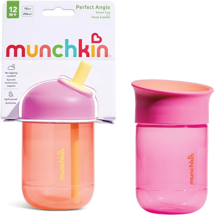 Munchkin Perfect Angle & Miracle 2er Pack | 296 ml | Koralle