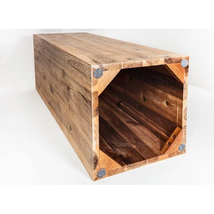 riess-ambiente Beistelltisch COLUMNA 75cm teakgrau / natur (Einzelartikel, 1-St), Wohnzimmer · Massivholz · Akazie · gekälkt · Deko-Blumensäule – Bild 4