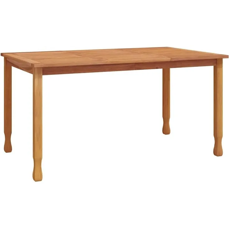 vidaXL Garten-Esstisch 150x90x75 cm Massivholz Teak 316606
