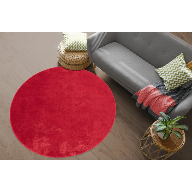 the carpet Teppich Relax round, rund, Höhe: 16 mm, waschbarer Wohnzimmer Teppich modern rutschfest – Bild 2