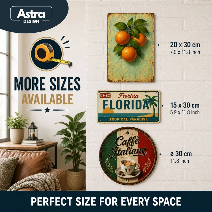 AstraDesign Blechschild 20x30cm - Gelato Amarena Eisbecher – Metall – Mehrfarbig – AD0460 – Bild 6