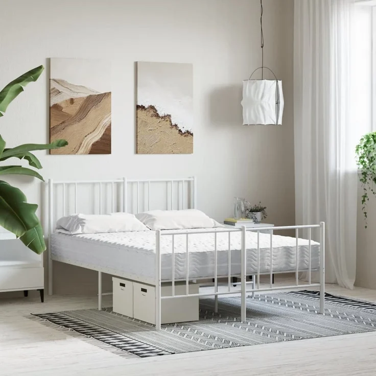 vidaXL Schaumstoffmatratze Weiß 120x210 cm Härtegrad H2 H3 4016633 – Bild 2