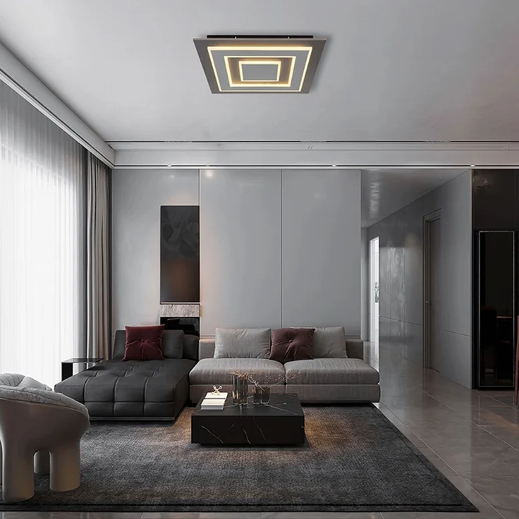 LED Deckenleuchte anthrazit, L 48 cm – Bild 5