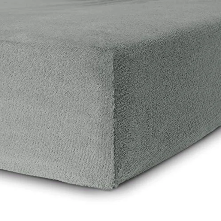 aqua-textil Spannbettlaken Feelwell Spannbettlaken Fleece 2erSet 90x200-100x200 cm silber, Coral-Fleece, Mikrofaser, (2 Stück), bügelfrei,flauschig,für herkömmliche Matratzen,kuschelweich – Bild 5