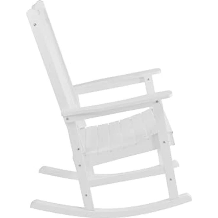 Heavy Duty Weather Resistant HIPS Porch Rocking Chair for Outdoor & Indoor Use (White Color) – Bild 5