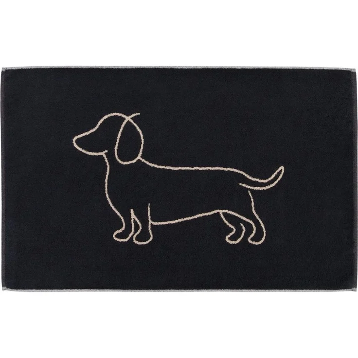 Cawö Badematte Duschvorleger We love Dogs 6248-93 Dackel schwarz 50x80 – Bild 3