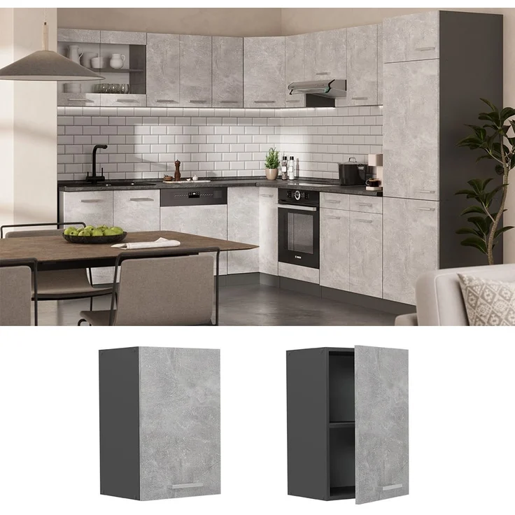 Hängeschrank R-Line Beton 40 cm Vicco – Bild 2