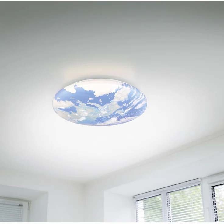 lightling LED Deckenleuchte Teba, LED fest integriert, Warmweiß, Weltkugel-Design, Deckenmontage, IP44 – Bild 5