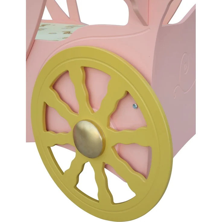 Kinderbett Prinzessin Kutsche in Rosa – Bild 7