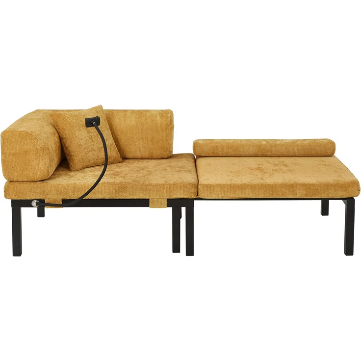 ZUBALIYA Sofa, für Wohnzimmer und Apartments, mit stabilem Untergestell, für den täglichen Gebrauch, für funktionale Raumgestaltung, Natur – Bild 11