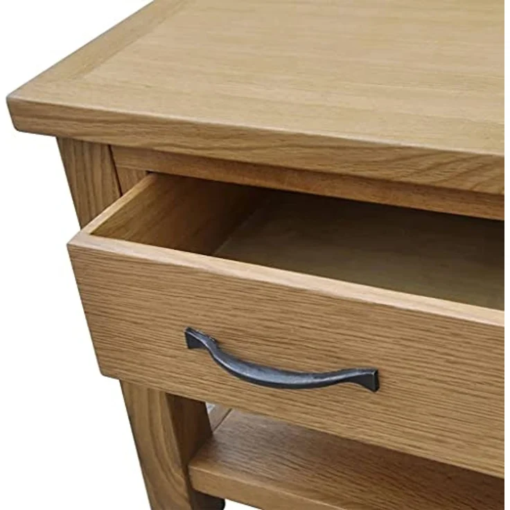 vidaXL Couchtisch 88x53x45 cm Massivholz Eiche 242745 – Bild 4