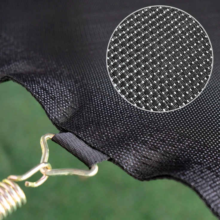 KINETIC SPORTS Trampolin Sprungtuch Ersatz - Sprungmatte für Gartentrampoline, USA PP-Mesh Gewebe, Wetterfest & Witterungsbeständig, Ø 233 cm, 56 Ösen (Trampolin Ø 275 cm) – Bild 5