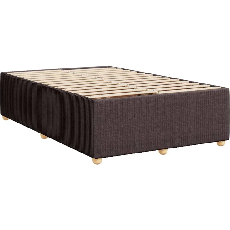 vidaXL Boxspringbett mit Matratze Dunkelbraun 120x200 cm Stoff 3287433 – Bild 10