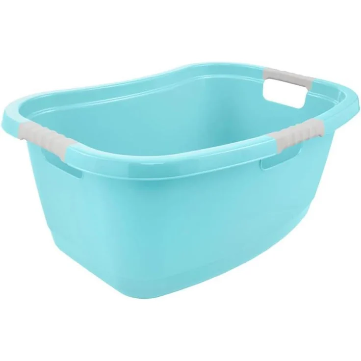 keeeper Wäschewanne janne, ergonomisch, mit Softgriffen, 65 x 45 x 28 cm, 50 l (1 St), Wäschekorb, Wanne in Nierenform – Bild 3