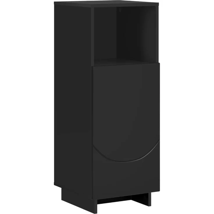 vidaXL Badezimmerschrank-Set 2 stk. Schwarz Holzwerkstoff 3433101 – Bild 3