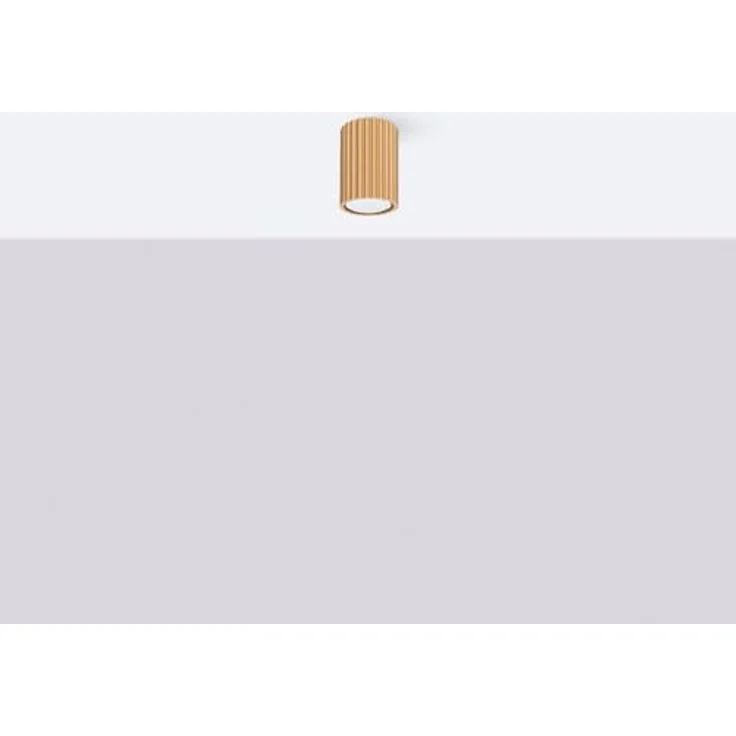 SOLLUX lighting Deckenlampe Aluminium, 1-flammig, kompakt 6,5 x 6,5 x 10 cm, Karbon Gold, IP20, GU10 kompatibel – Bild 3