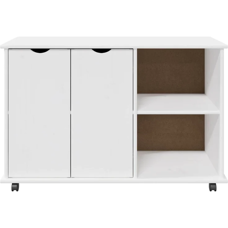 vidaXL Rollschrank MOSS 100 x 39 x 65,5 cm Massivholz Kiefer Weiß 42028385 – Bild 5