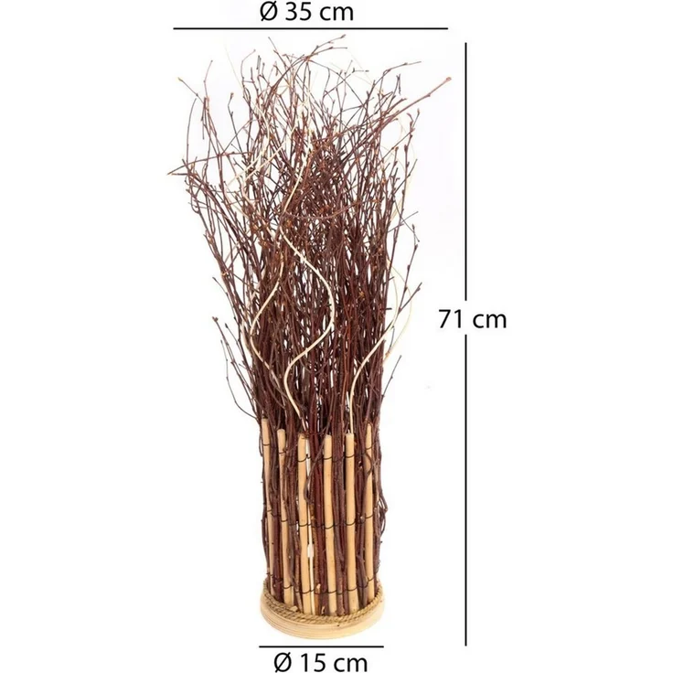 CREEDWOOD Paravent RAUMTEILER "BUNCH", Weide, 71x35cm, Zweige Sichtschutz – Bild 2