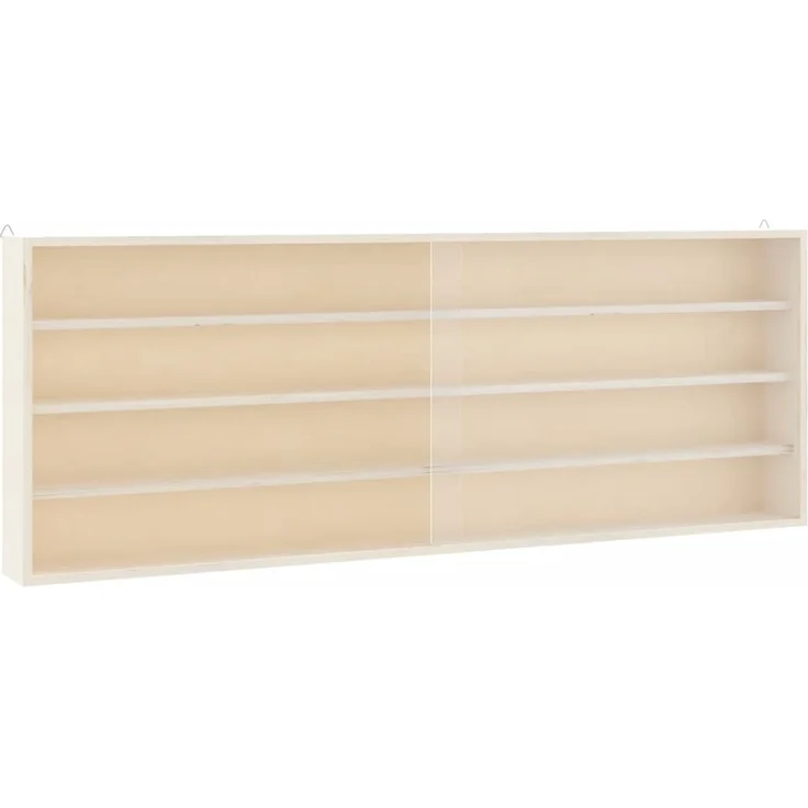 vidaXL Sammlervitrine aus Holz mit Türen 100x8,5x37 cm 4017388 – Bild 4