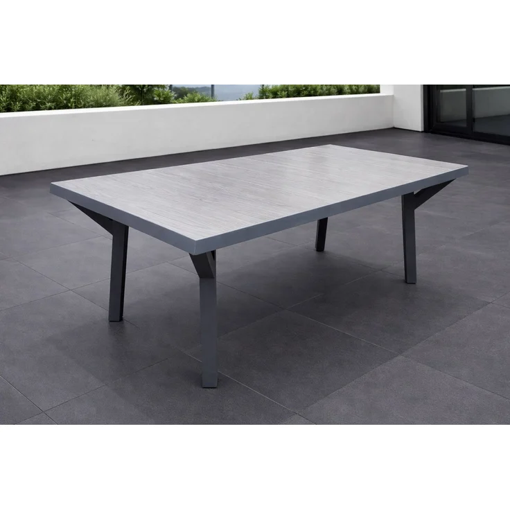 Gardissimo SOLIDO Alu Gartentisch Keramik 185x100cm anthrazit – Bild 1