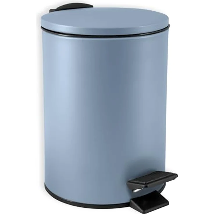 Spirella SP2285 Kosmetikeimer 3 Liter Edelstahl mit Absenkautomatik, Softclose und herausnehmbarem Inneneimer, blau – Bild 1