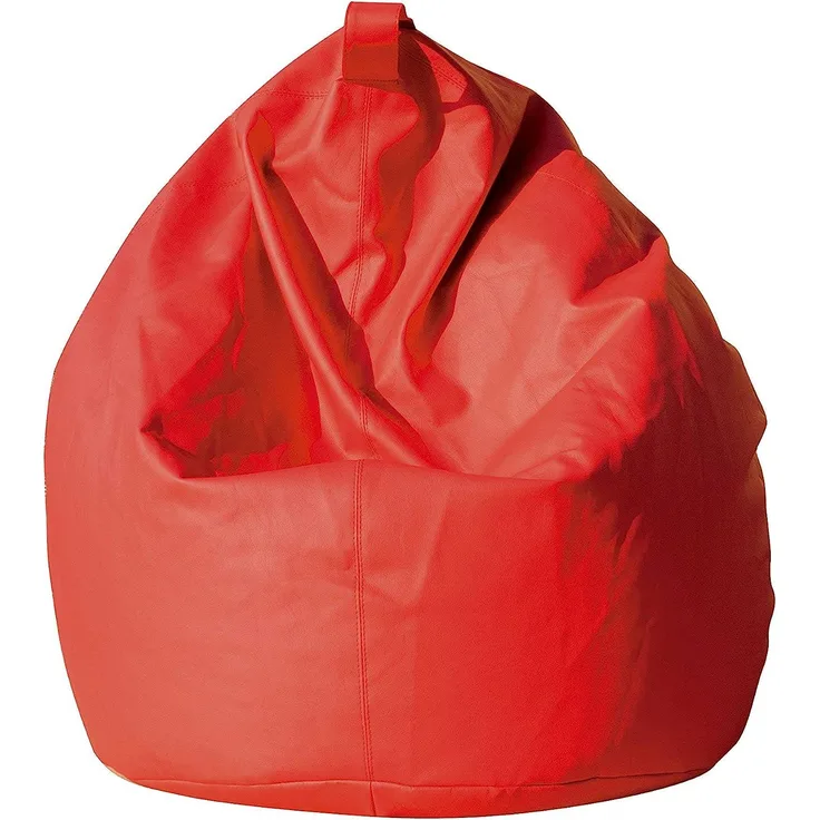 Eleganter Sitzsack, rote Farbe, Maße 80 x 120 x 80 cm