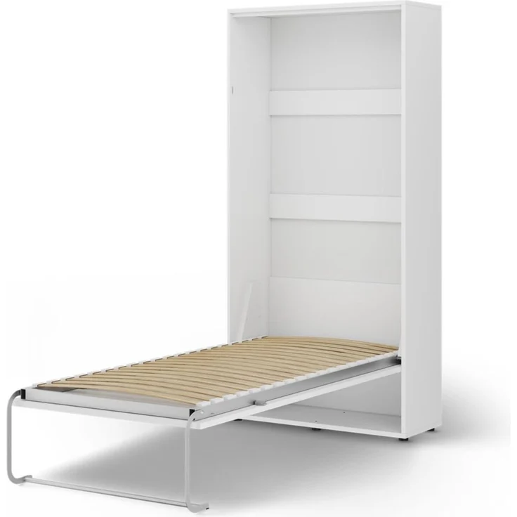 Wandklappbett Schrankbett GRITT 90x200 cm Farbe Weiss ohne Matratze – Bild 4