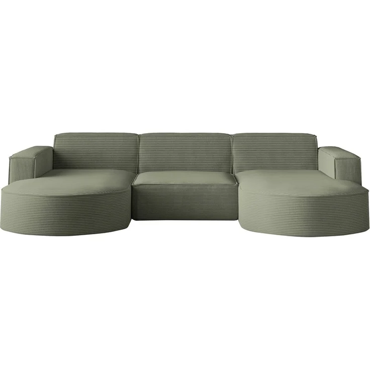 Kaiser Möbel Ecksofa Sofa U form, Couch U form MODENA U STUDIO stoff Neve, Poso, Quelle – Bild 2